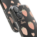 Sweet Love Strawberry Clear iPhone Case | MagSafe  Shamo's