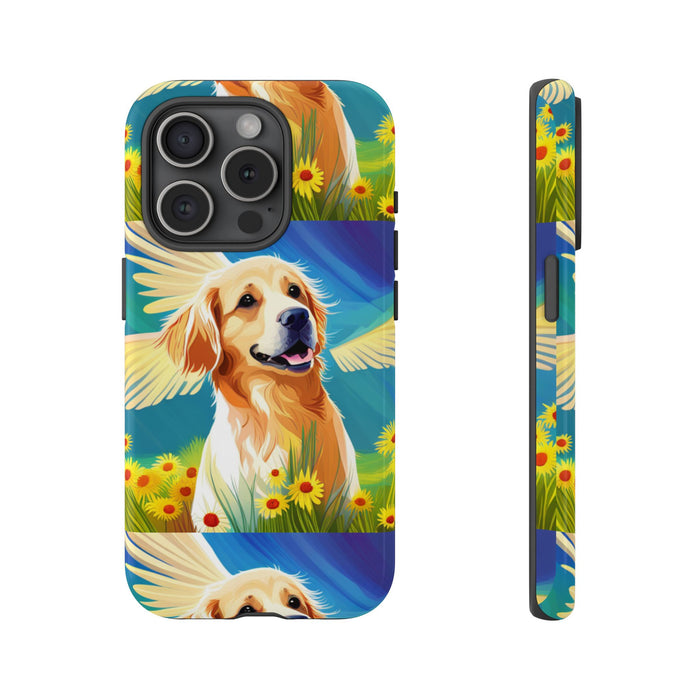 Tough Cases Golden Retriever with Wings Phone case