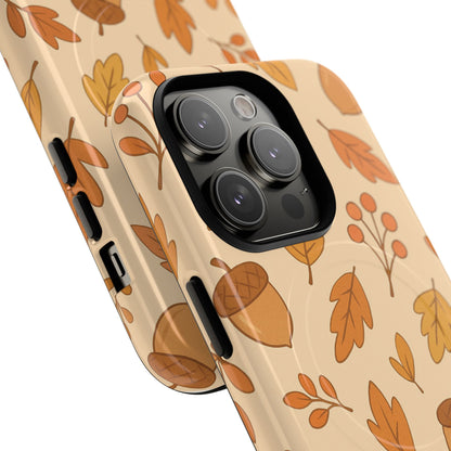 Autumn Leaves Woodland Berries iPhone Case | MagSafe