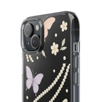 Butterfly Pearl Impact-Resistant Clear iPhone Case  Shamo's