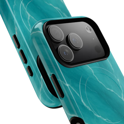 Ocean Aura Marble iPhone Case — MagSafe Compatible