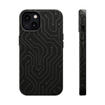 Black Circuit Board Design iPhone Case | MagSafe  Shamo's iPhone 13 / Glossy