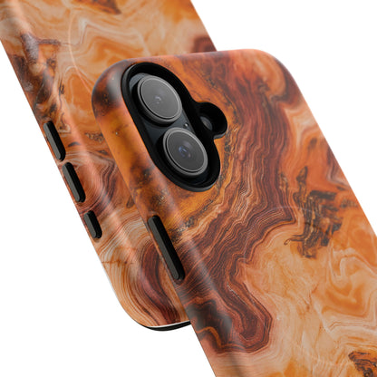 Amber Agate Marble iPhone Case — compatible with MagSafe