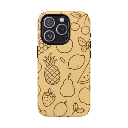 Fruity Drawing Design iPhone Case | Compatible with MagSafe