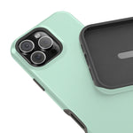 Frosted Mint MagSafe Compatible Impact-Resistant iPhone Case