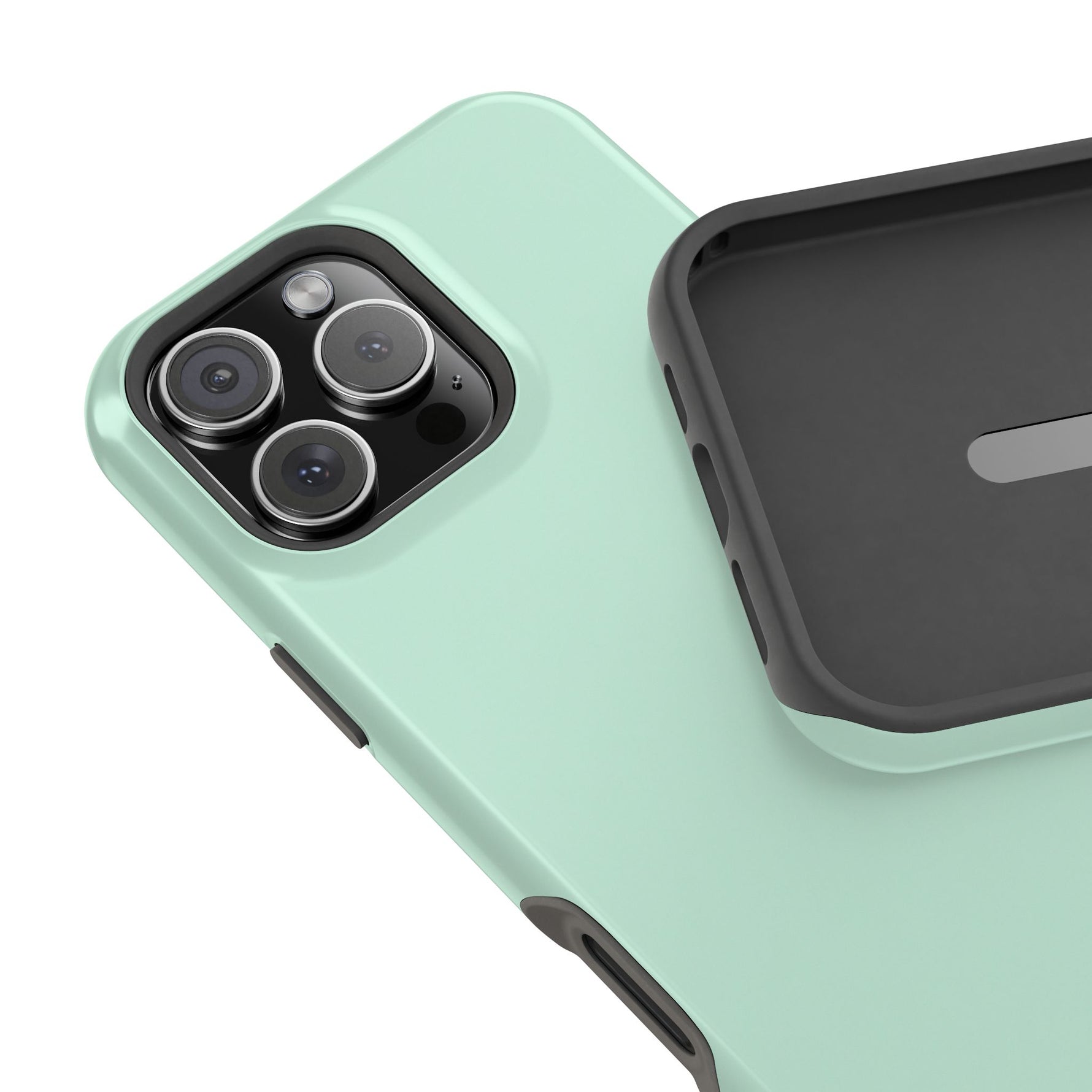 Frosted Mint MagSafe Compatible Impact-Resistant iPhone Case
