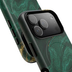 Emerald Marble with Gold Veins iPhone Case | with MagSafe  Shamo's