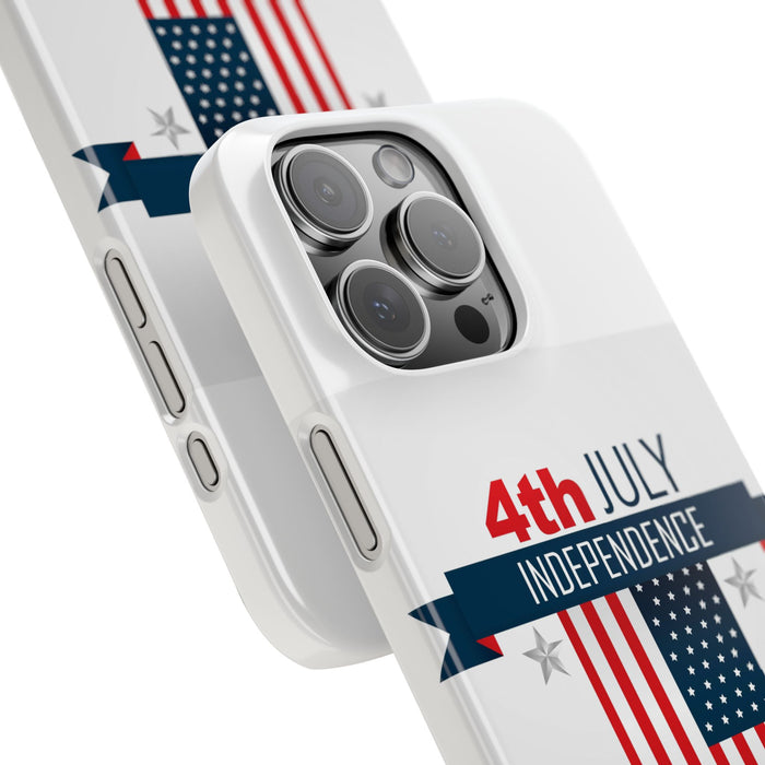 Slim Phone Cases with 4th of July writitng