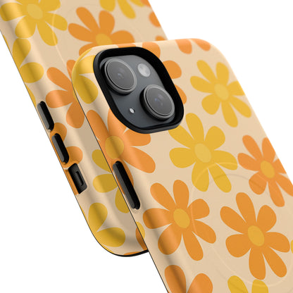 Retro Daisies Pattern iPhone Case | MagSafe