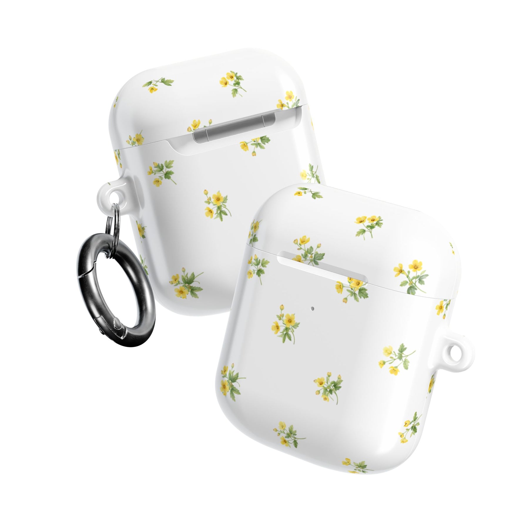 AirPods Case, French Petite Yellow Floral Protective Cover