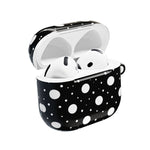 Polka Dot AirPod Case – Black & White Retro Spot Protective Cover
