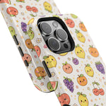 Cute Kawaii Fun Fruit Pattern Magnetic Impact-Resistant iPhone Case with MagSafe Compatibility