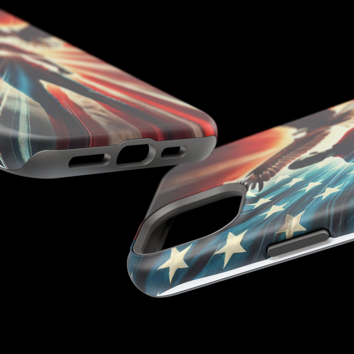 Magnetic Tough Phone Case with MagSafe Compatibility - Proud American Design Edition