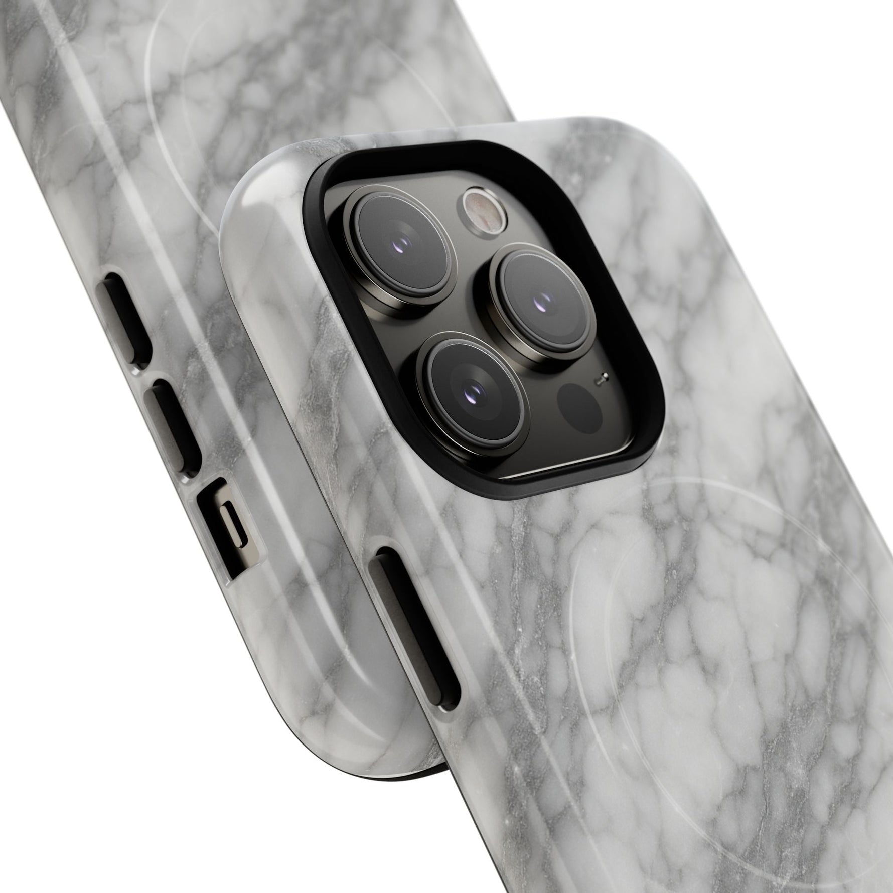 Silver Mist Marble iPhone Case with MagSafe  Shamo's