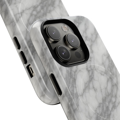 Silver Mist Marble iPhone Case with MagSafe