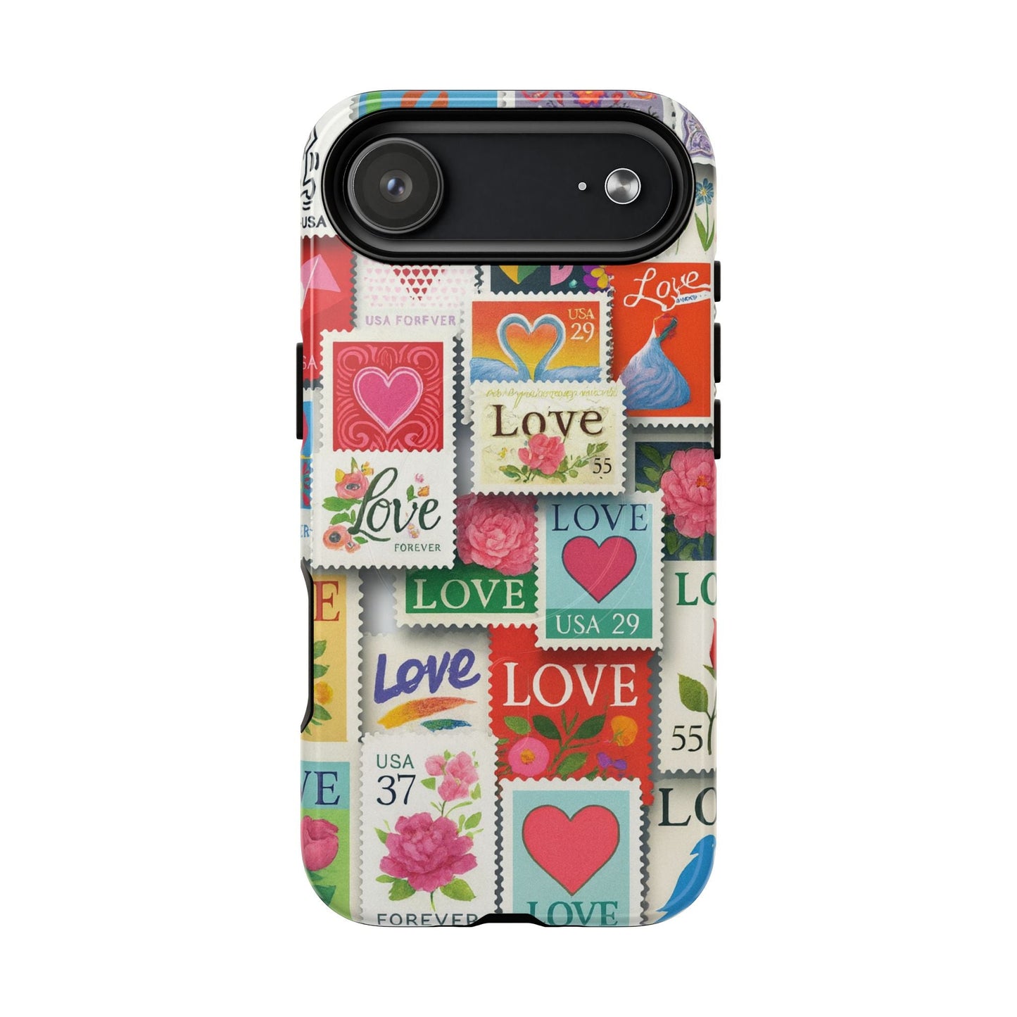Vintage Romantic Love Stamp iPhone Case | Tough Protection + MagSafe  Shamo's iPhone 17 Air / Glossy
