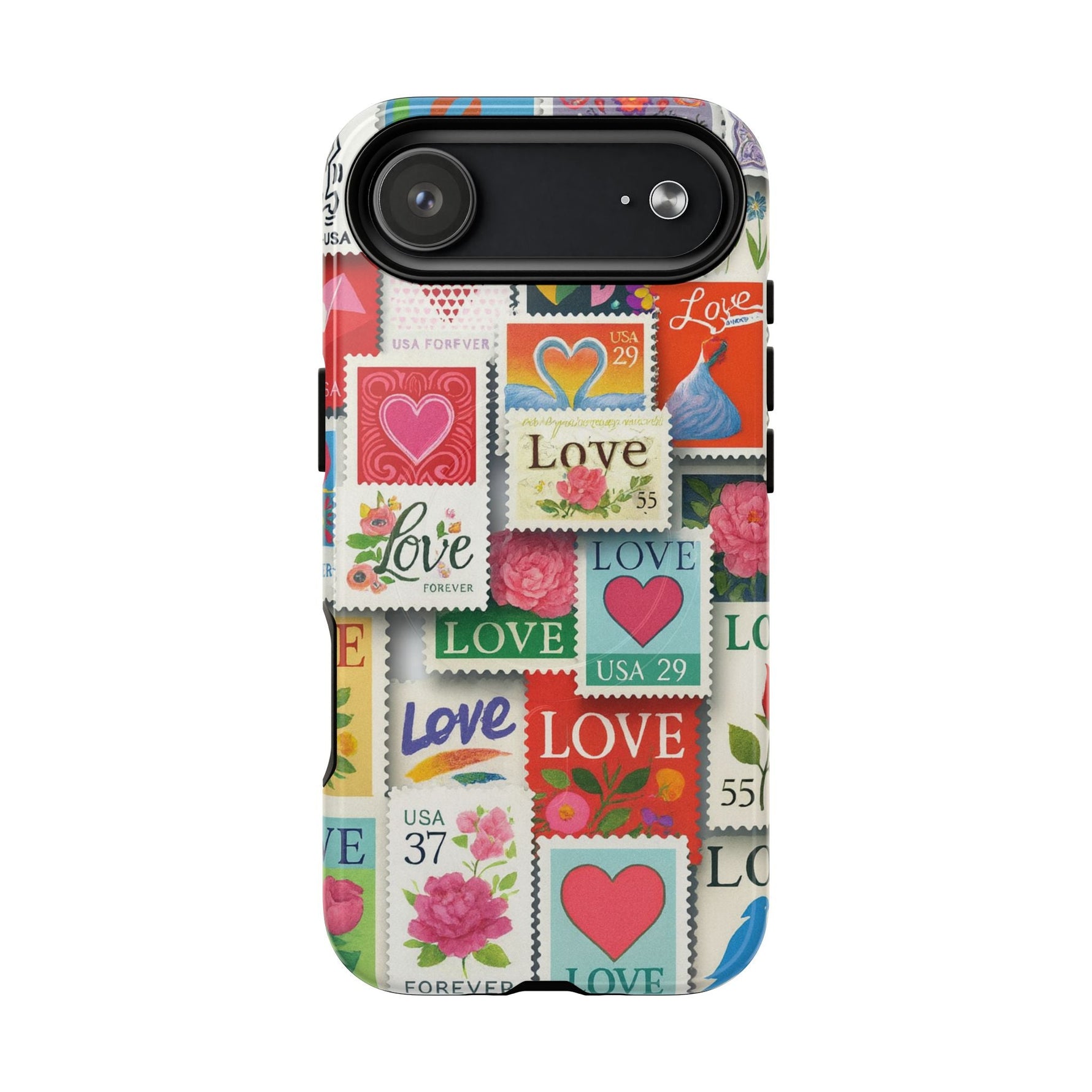 Vintage Romantic Love Stamp iPhone Case | Tough Protection + MagSafe  Shamo's iPhone 17 Air / Glossy