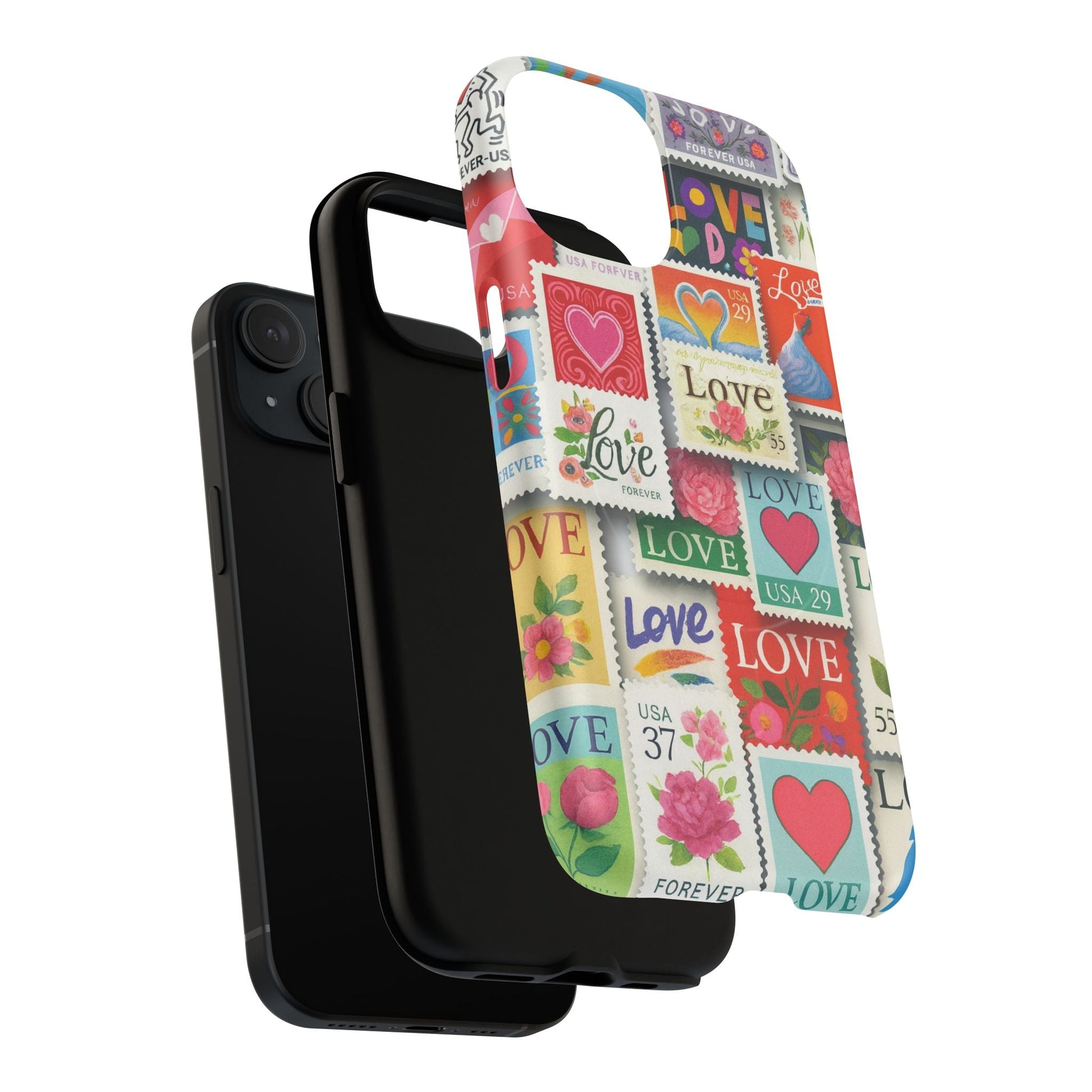 Vintage Romantic Love Stamp iPhone Case | Tough Protection + MagSafe  Shamo's