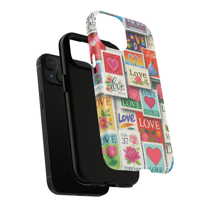 Vintage Romantic Love Stamp iPhone Case | Tough Protection + MagSafe  Shamo's