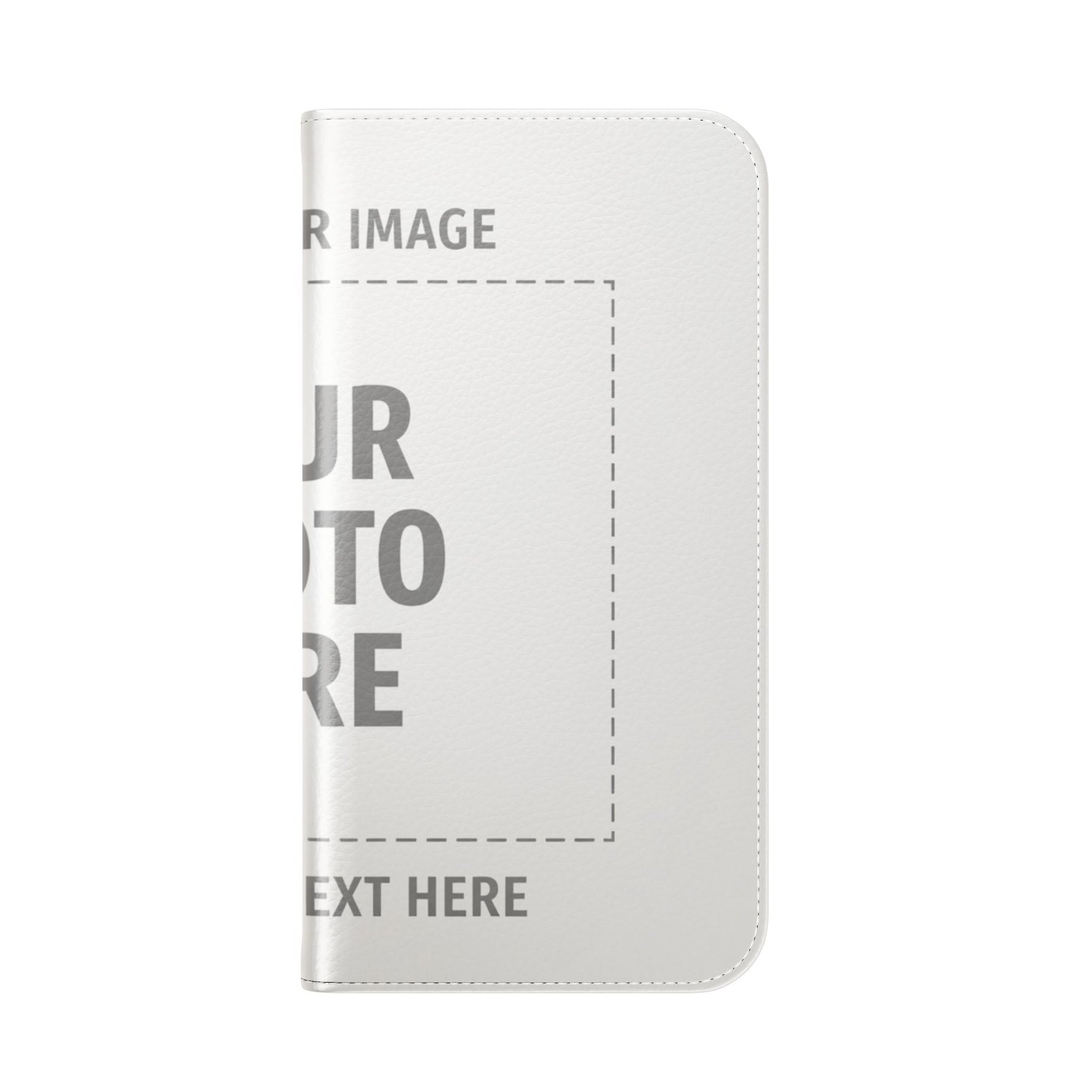 Personalized Flip Wallet Phone Case – Custom Photo & Text Wallet Cover