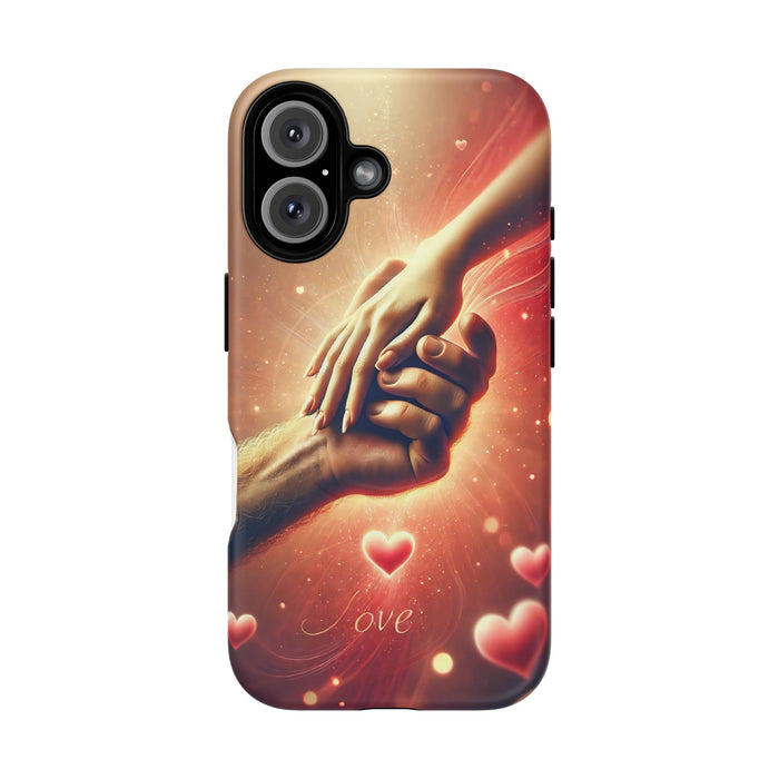 Magnetic Phone Case - Hands in Love Design - Compatible with MagSafe