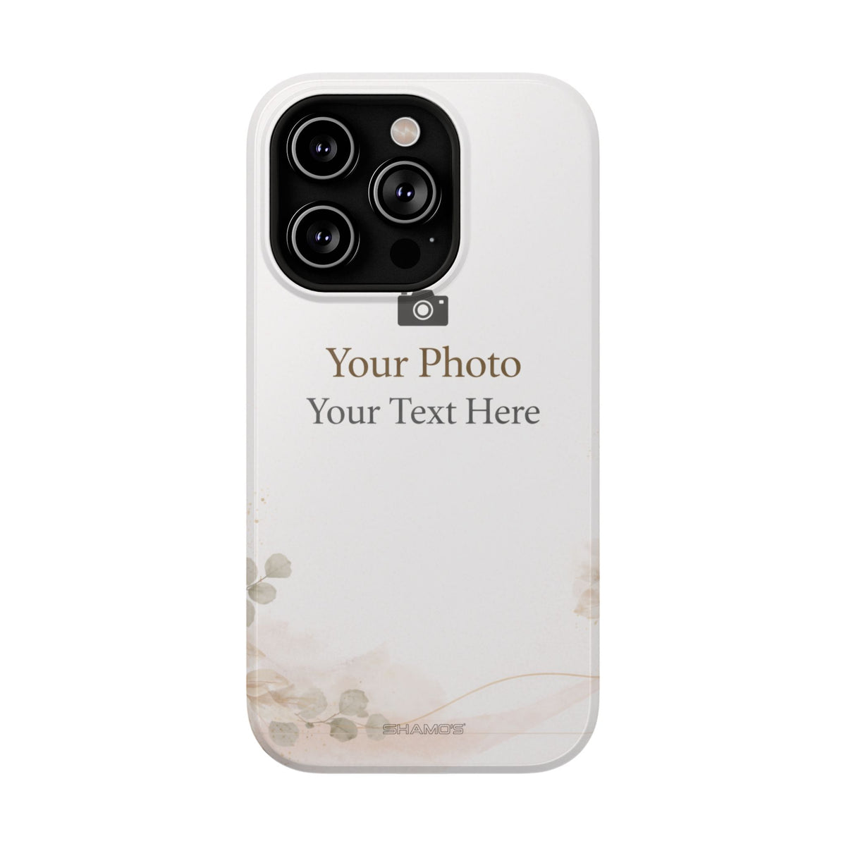 Personalizable Impact-Resistant Phone Case — Add Photo & Text