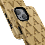 Gold Monogram 'A' iPhone Case with MagSafe  Shamo's