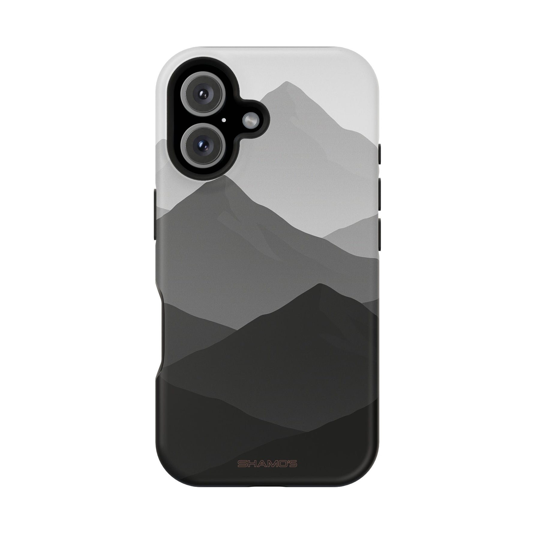 Monochrome Mountain Design iPhone Case | MagSafe