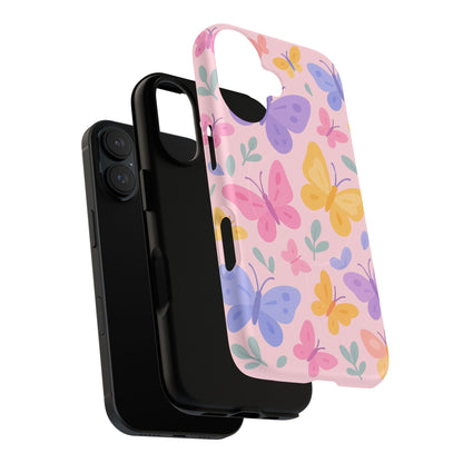 Butterfly Pattern Compatible with MagSafe Tough Magnetic Phone Case