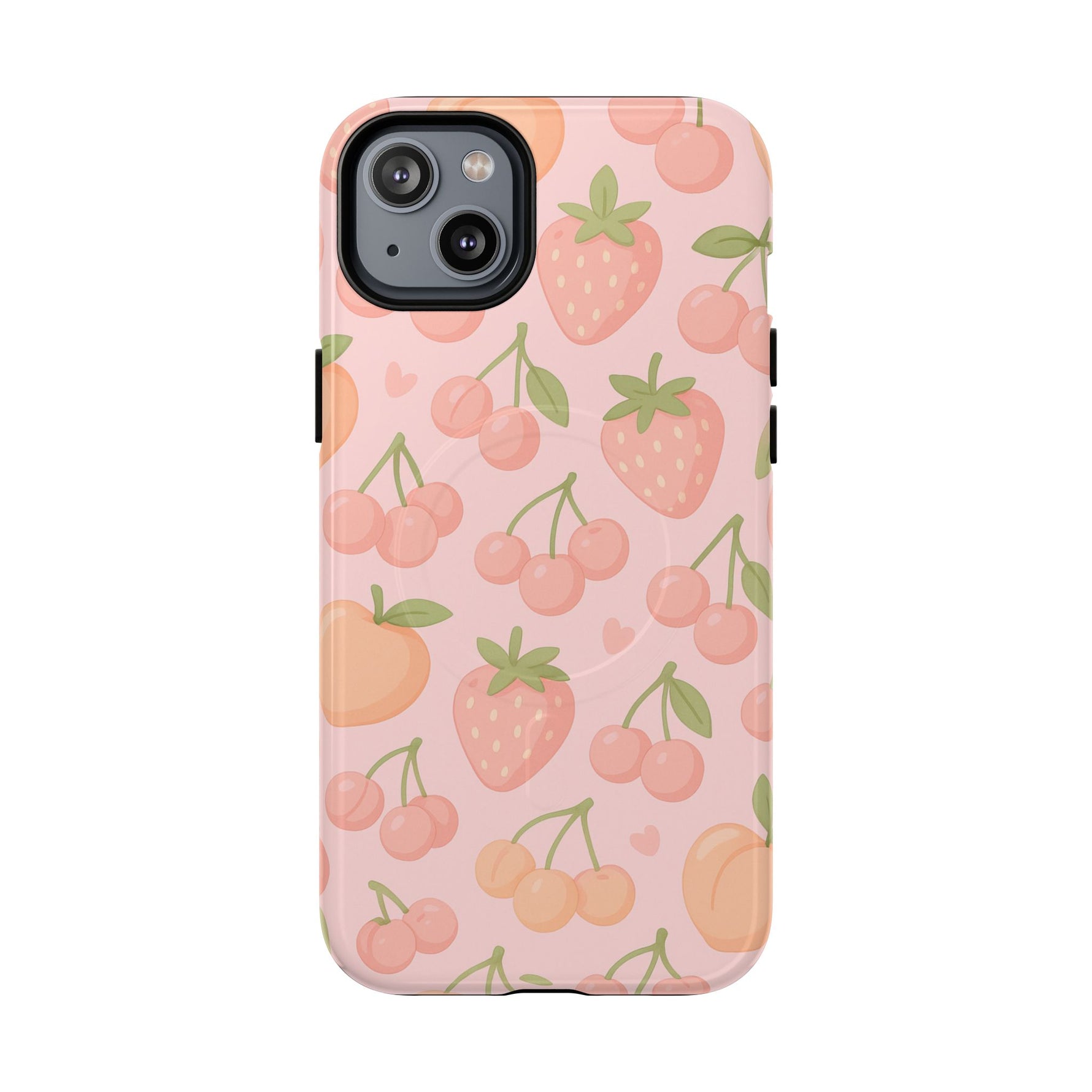 Cute Fruits iPhone Case - Colorful Cherry & Strawberry Design | MagSafe - Shamo's