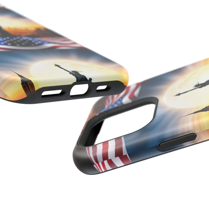 MagSafe American Flag Tough Phone Case: Show Your Patriotism in Style