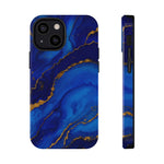 Blue Gold Marble Phone Case  Shamo's iPhone 13 Mini / Glossy / Without gift packaging
