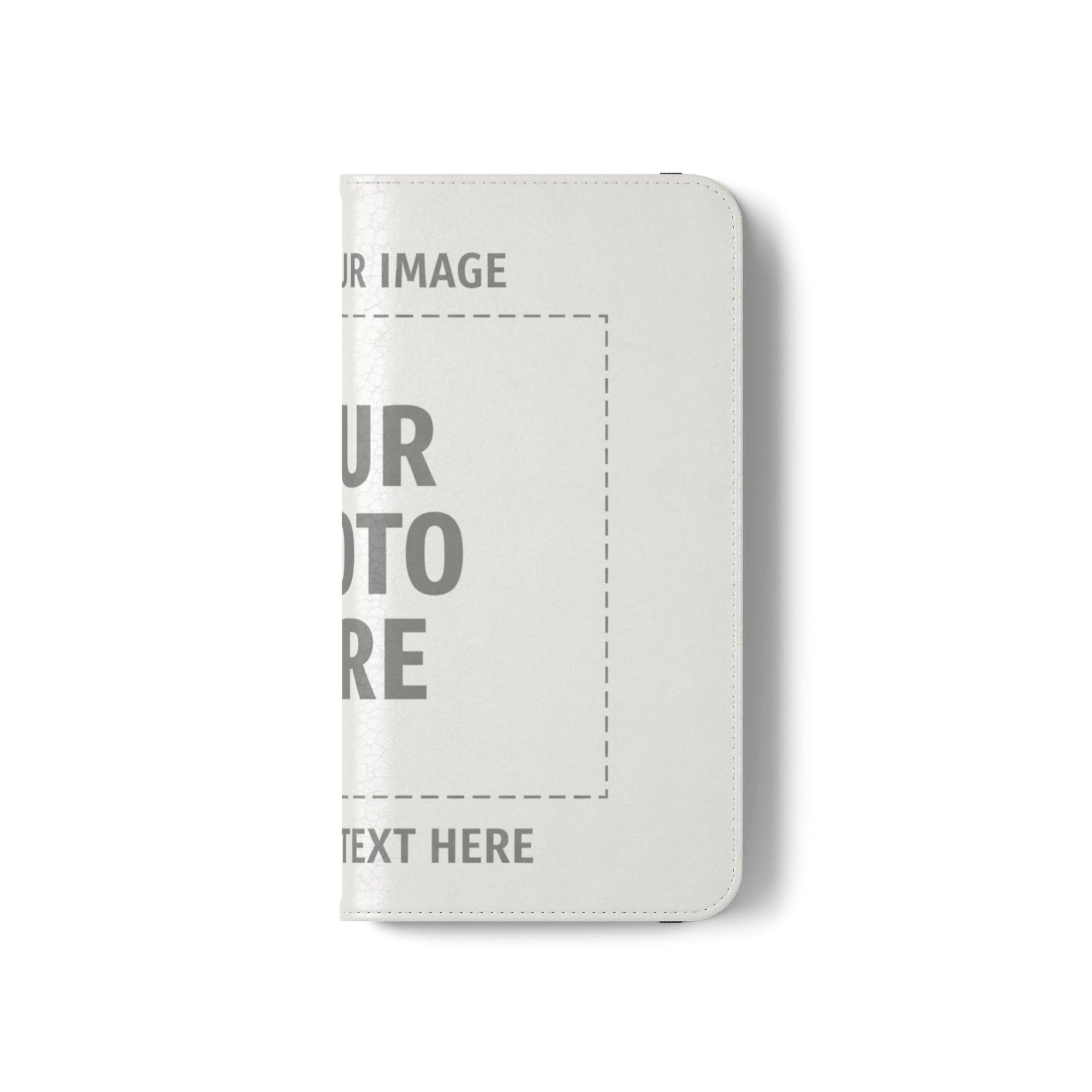 Personalized Flip Wallet Phone Case – Custom Photo & Text Wallet Cover