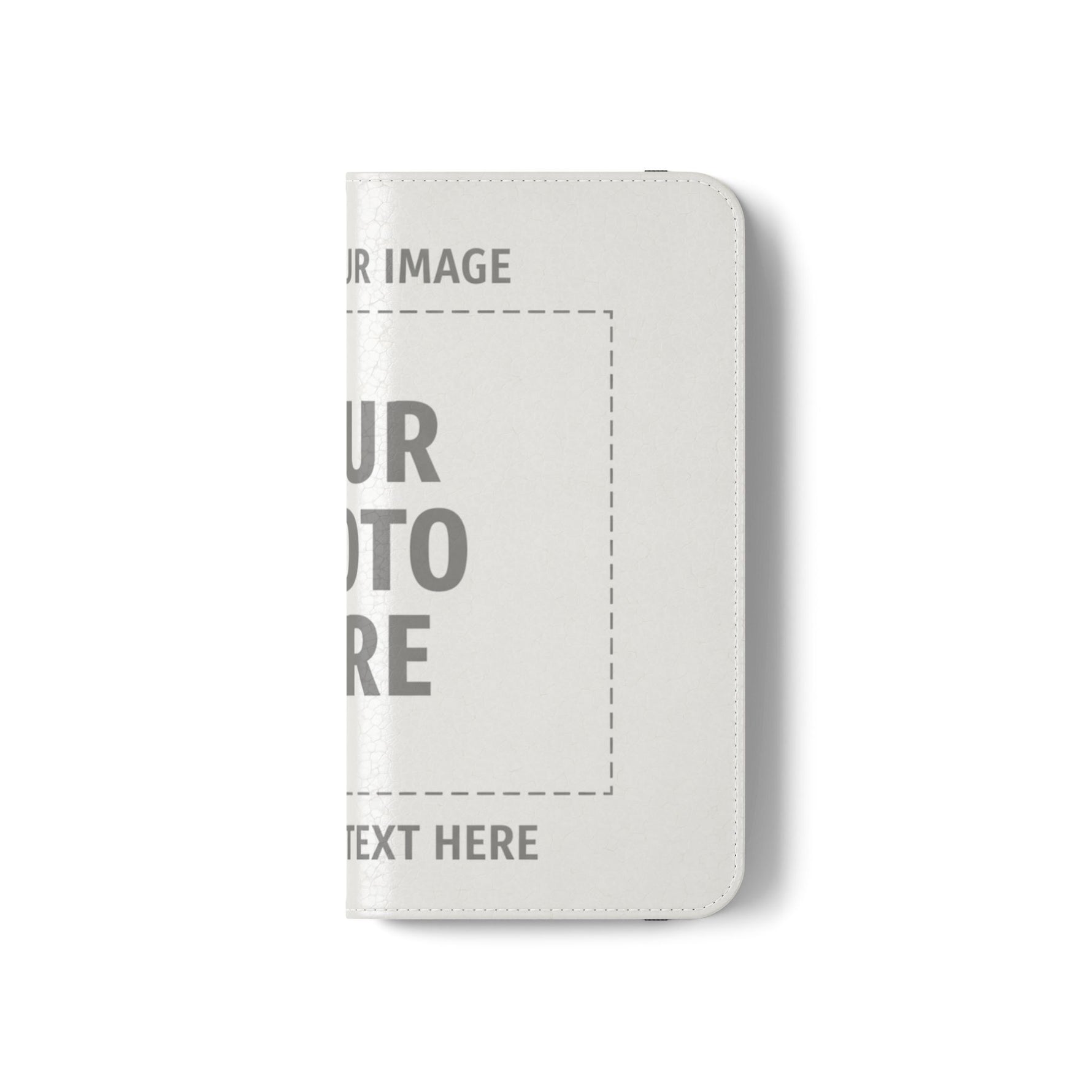Personalized Flip Wallet Phone Case – Custom Photo & Text Wallet Cover