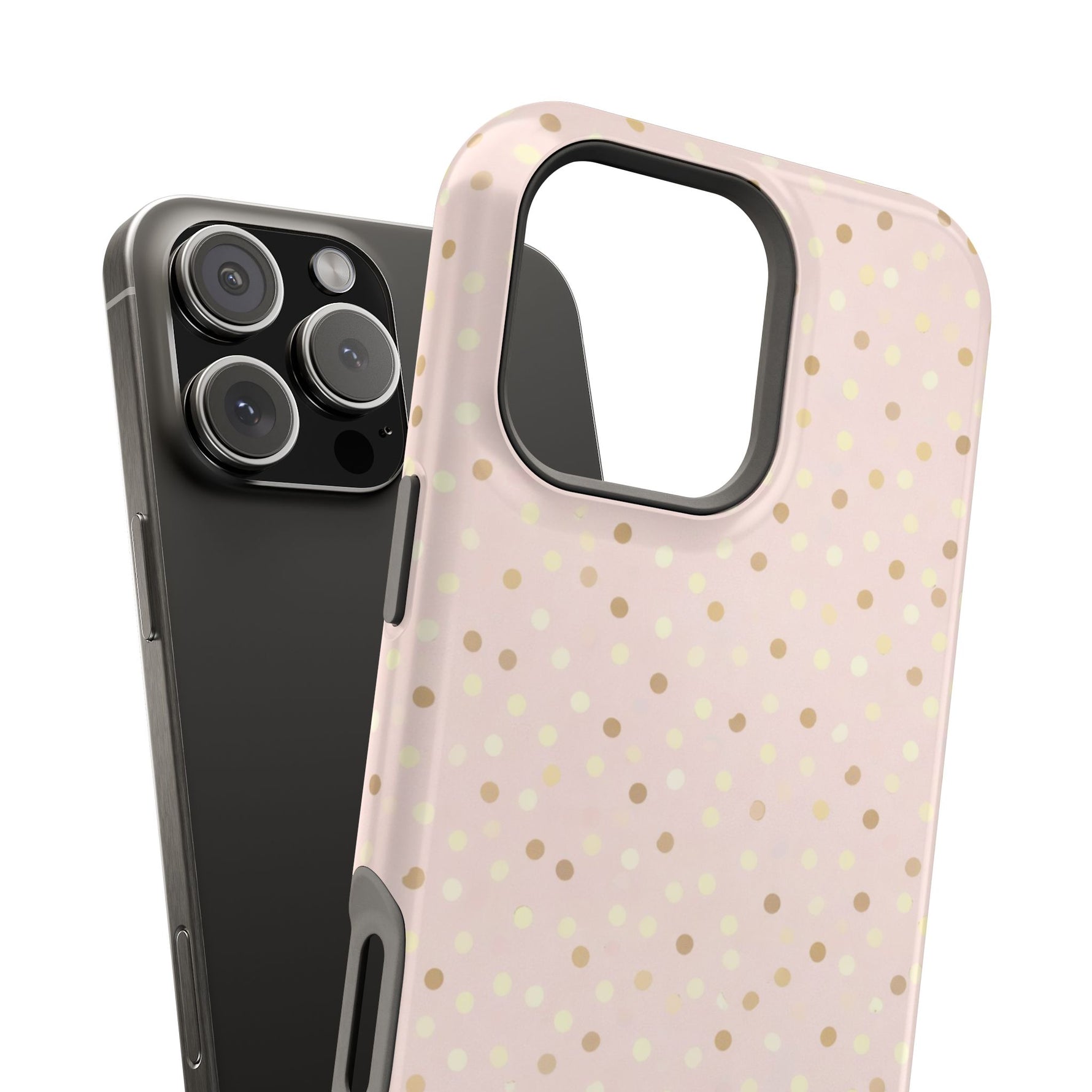 Sparkle Polka Dot Magnetic MagSafe Compatible Impact Phone Case