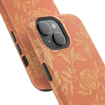 Floral Rose Gold Magnetic Impact-Resistant iPhone Case, MagSafe Compatible - iPhone 17 / Glossy - Shamo's