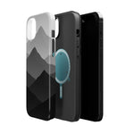 Monochrome Mountain Design iPhone Case | MagSafe  Shamo's