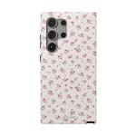 Rosebud Floral Tough iPhone Case | Pink Vintage Flower Protective Cover