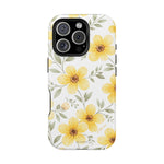 Yellow Flowers Summer Floral Magnetic Impact-Resistant iPhone Case with MagSafe Compatibility - iPhone 16 Pro / Matte - Shamo's