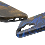 Blue Swirl & Burl Wood Impact iPhone Case | MagSafe compatible  Shamo's