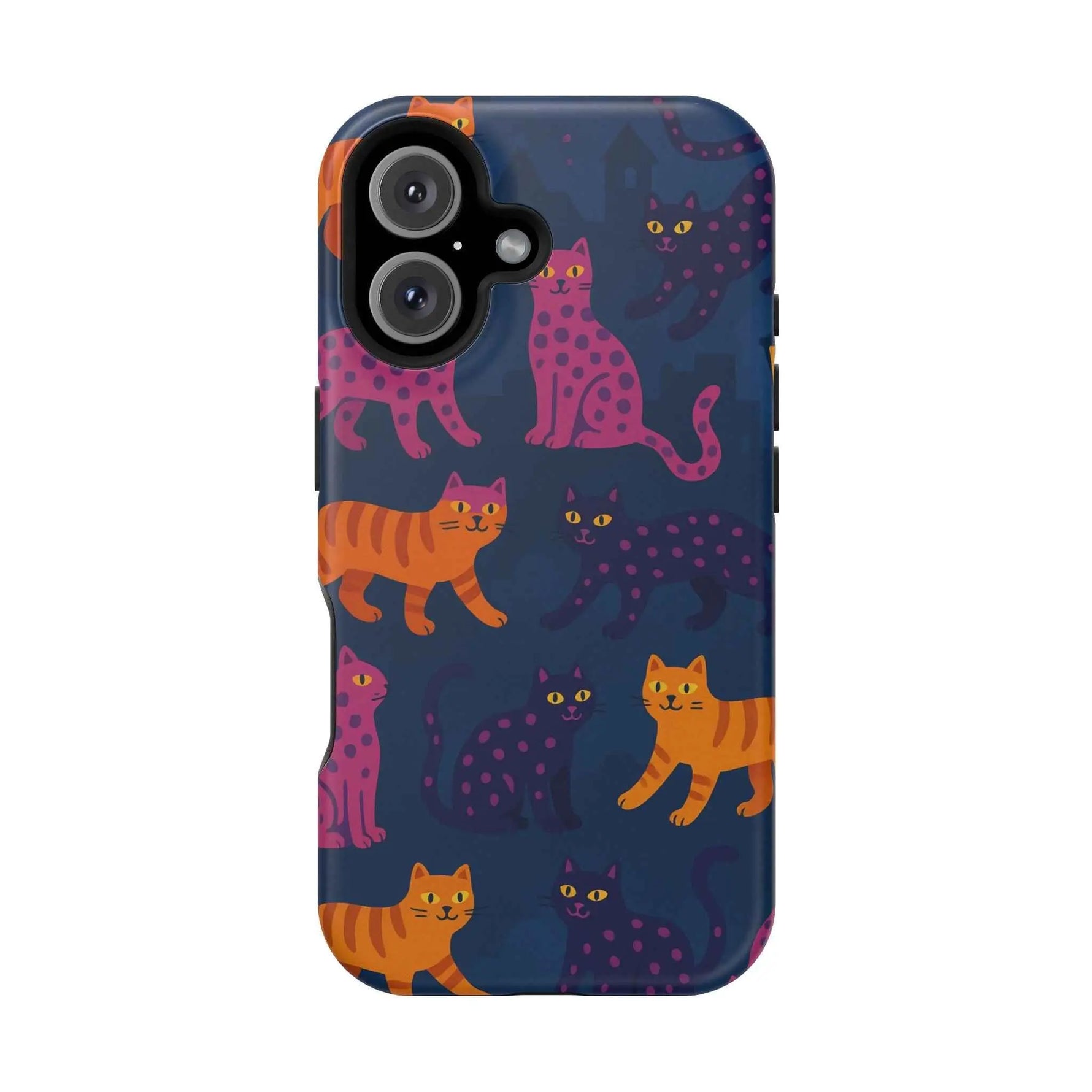 Colorful Cat Phone Case - MagSafe Impact-Resistant