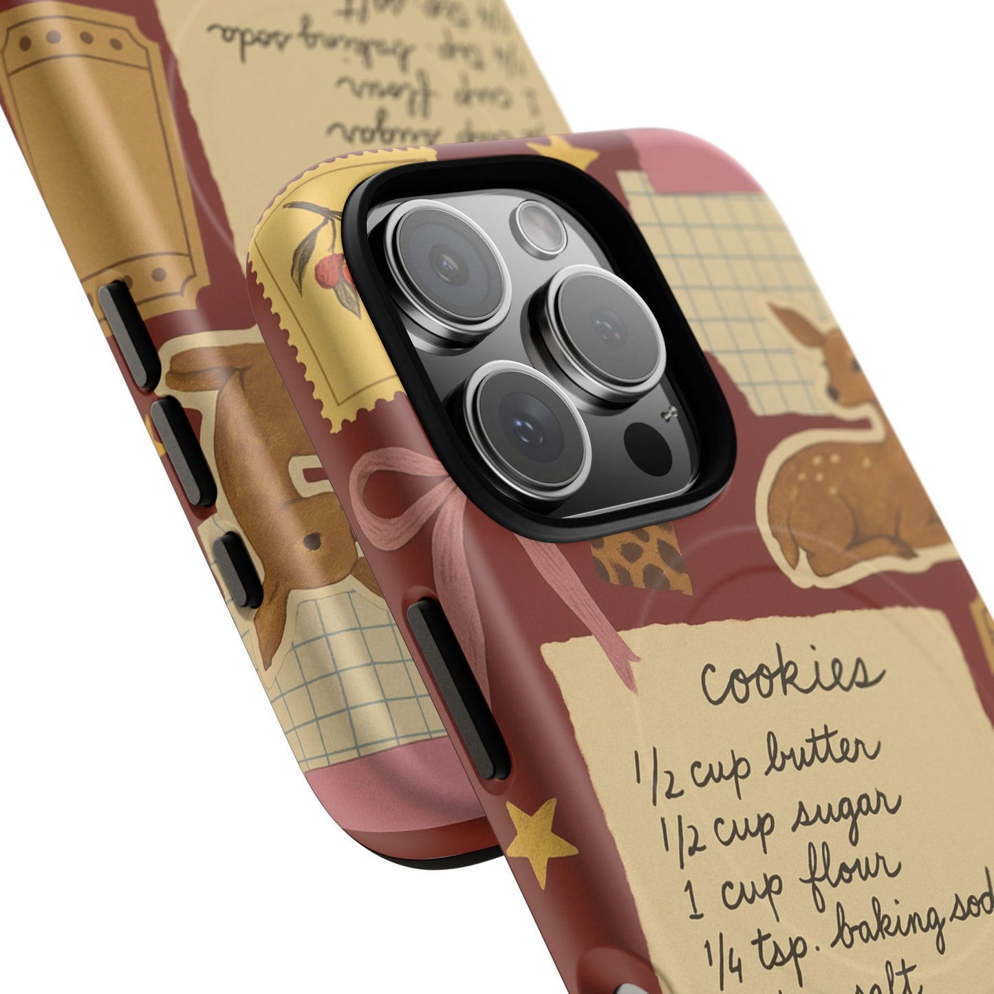 Holiday Receipt Stamps iPhone Case with MagSafe Compatibility