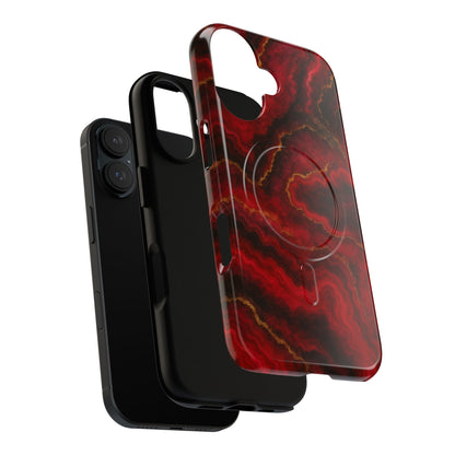 Red Marble iPhone Case with MagSafe