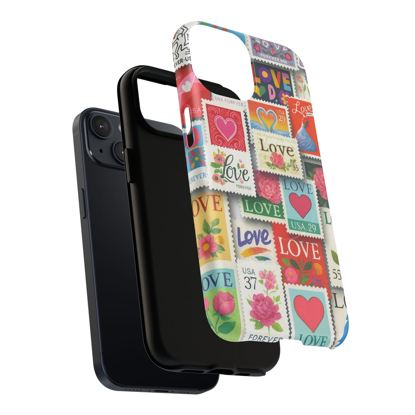 Vintage Romantic Love Stamp iPhone Case | Tough Protection + MagSafe  Shamo's