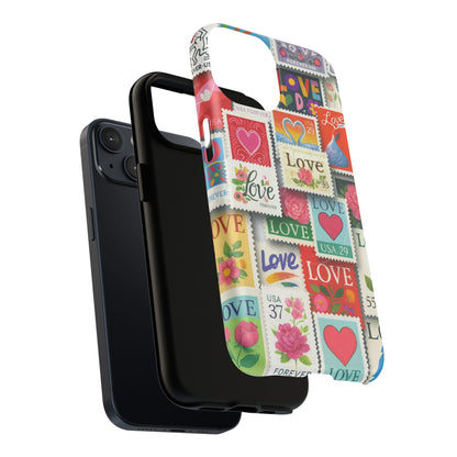 Vintage Romantic Love Stamp iPhone Case | Tough Protection + MagSafe  Shamo's