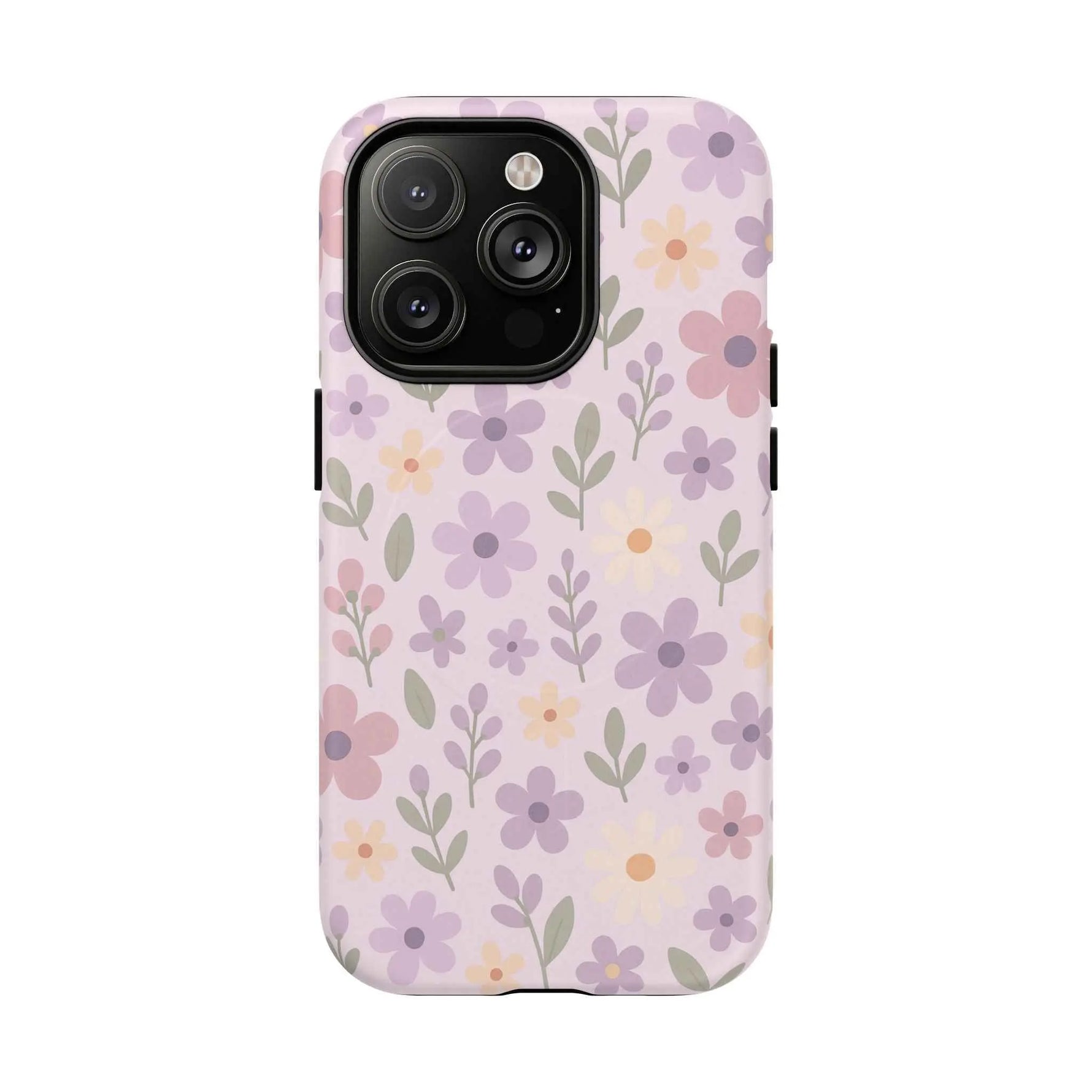 Floral Pattern | Compatible with MagSafe iPhone Case