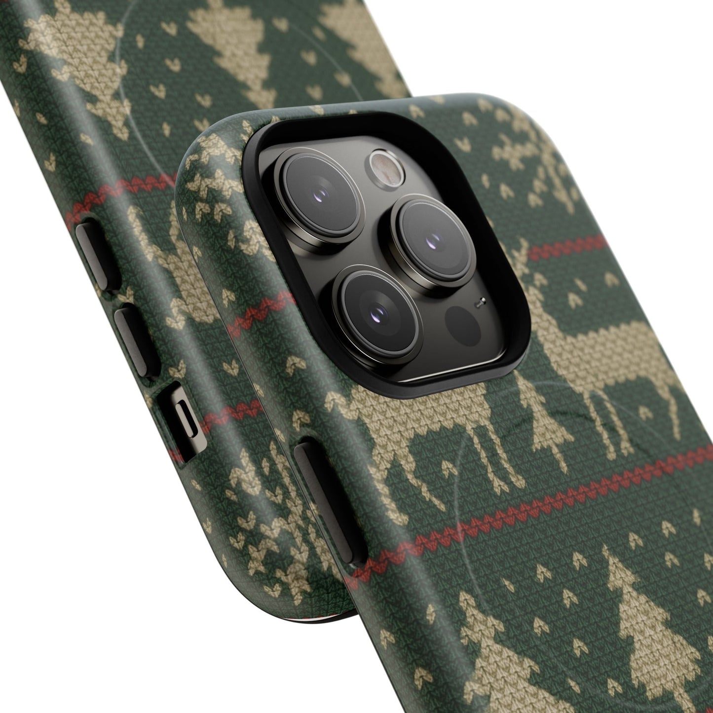 Holiday Knit Reindeer MagSafe Tough iPhone Case