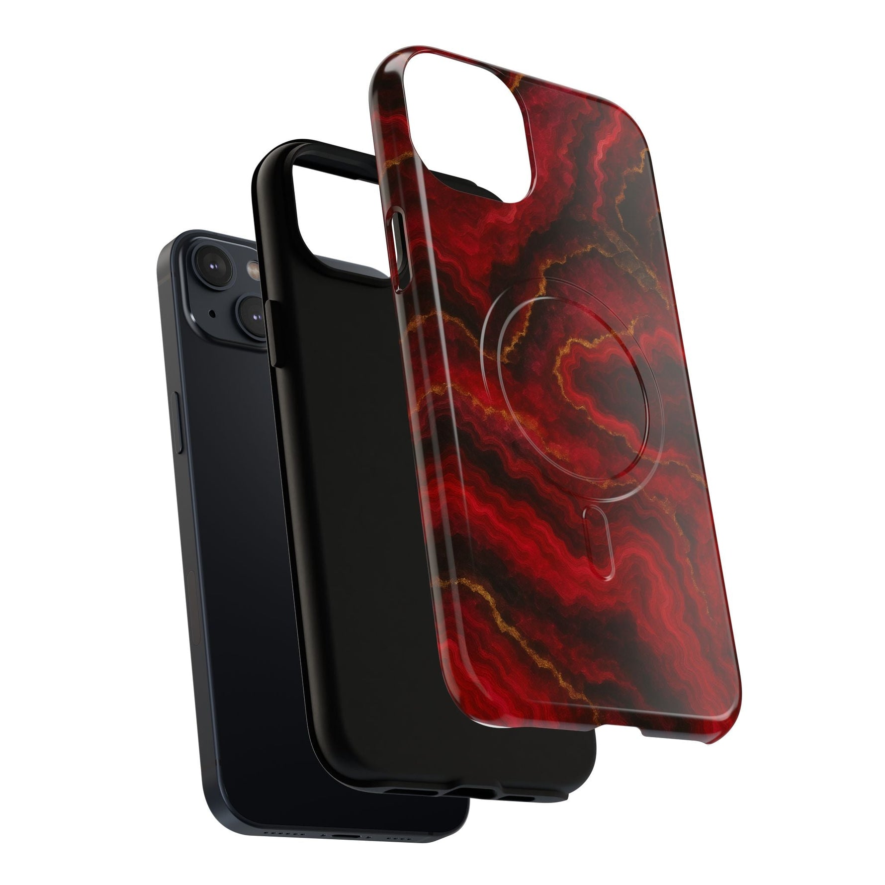 Red Marble iPhone Case with MagSafe  Shamo's