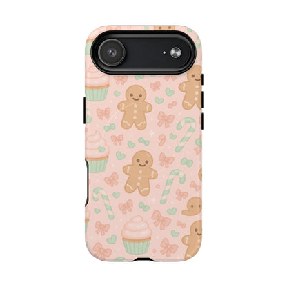Gingerbread Candy Holiday Tough iPhone Case | compatible with MagSafe