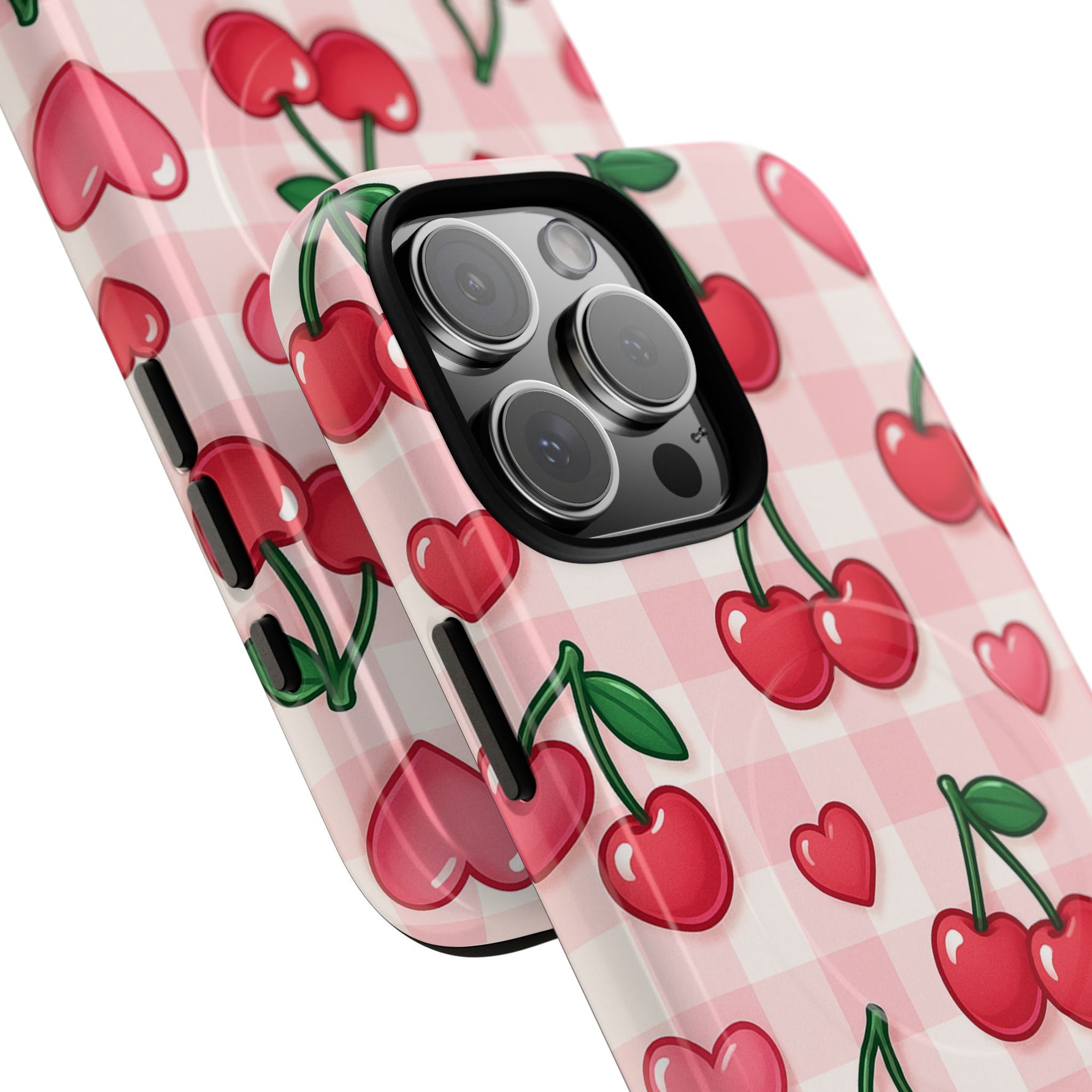 Y2K Cherries & Hearts iPhone Case | MagSafe - Shamo's